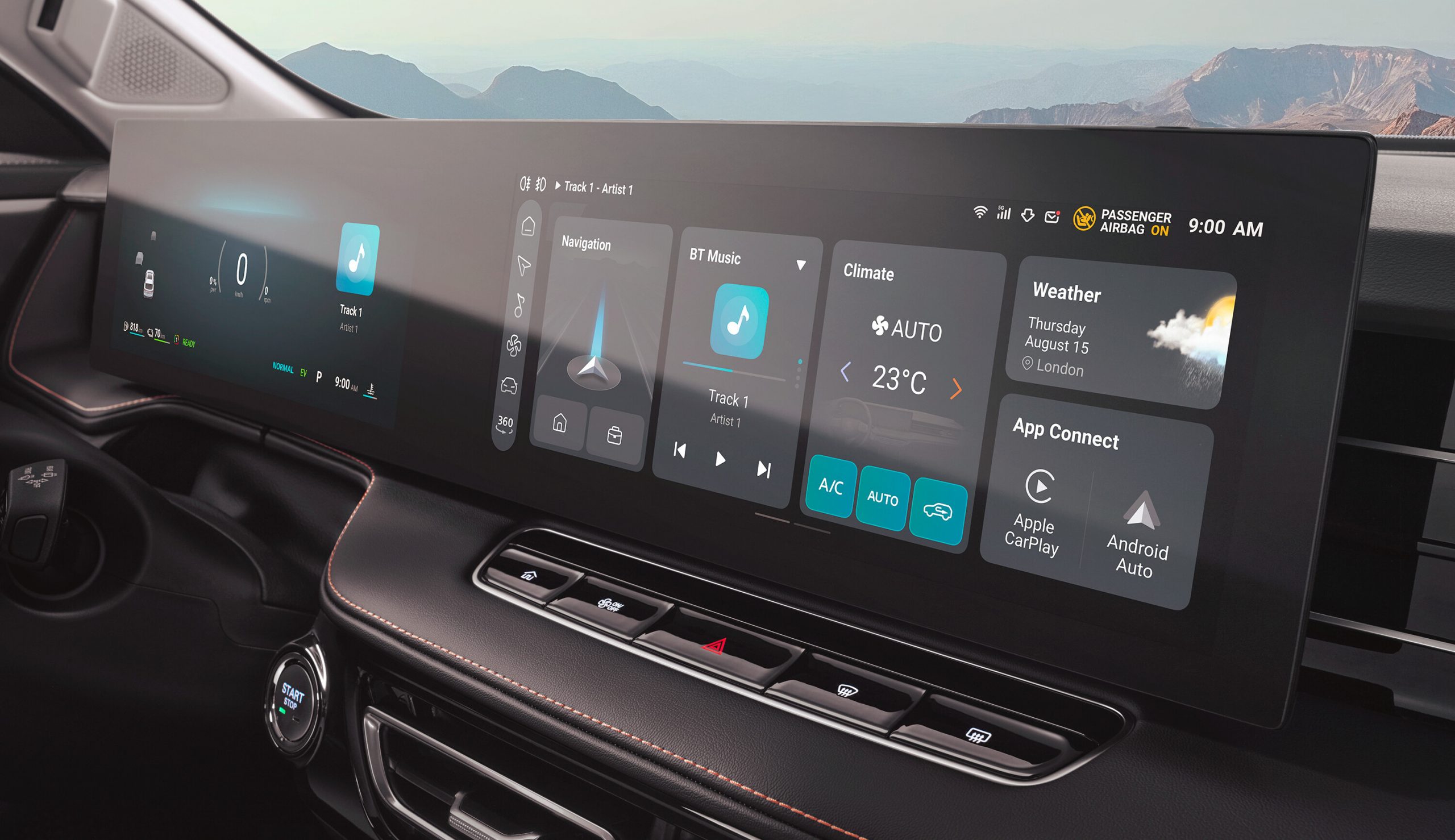 MG HS Hybrid+ digitales Cockpit und Infotainment
