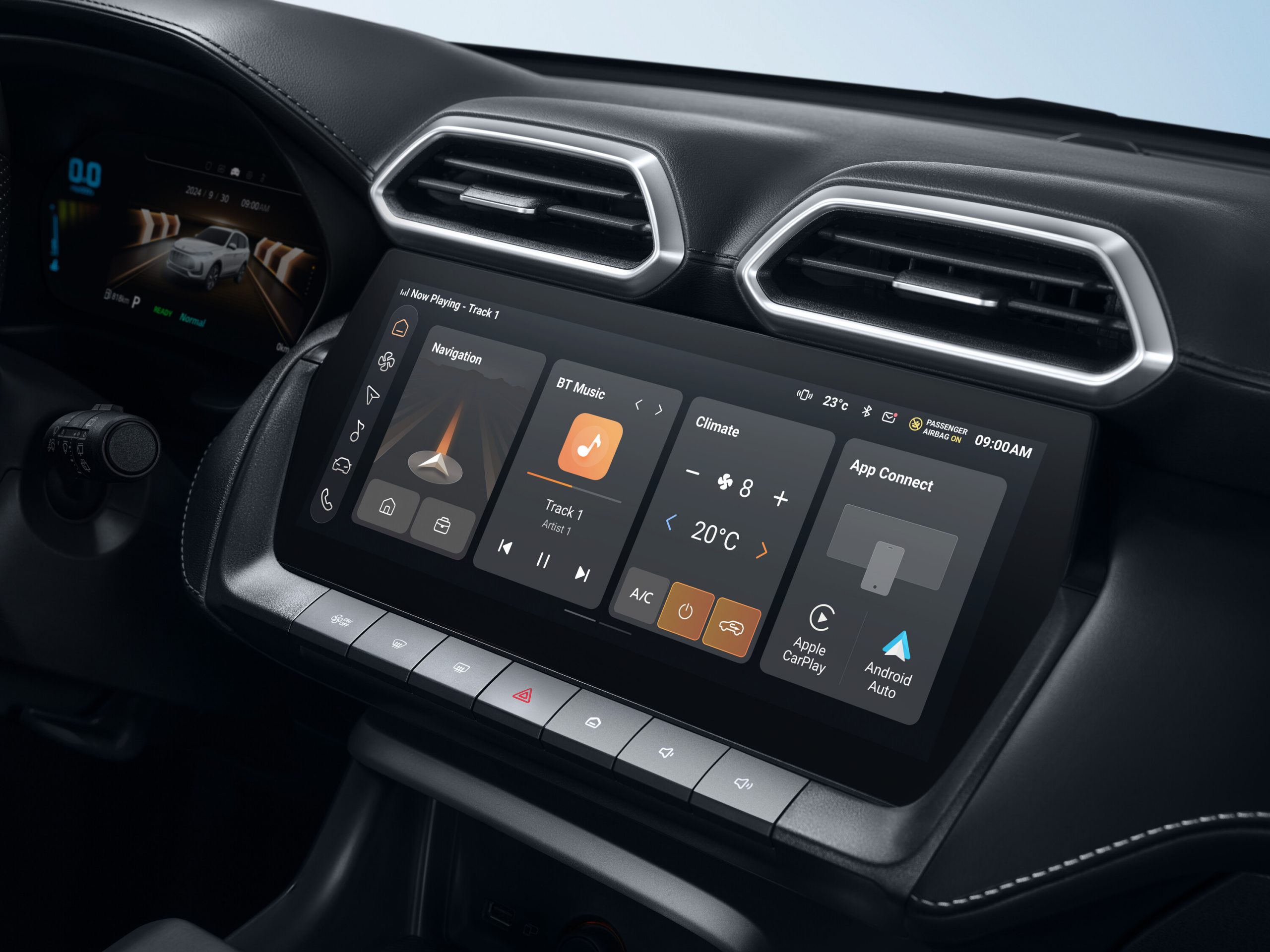 MG ZS Hybrid+ Infotainment und digitales Cockpit