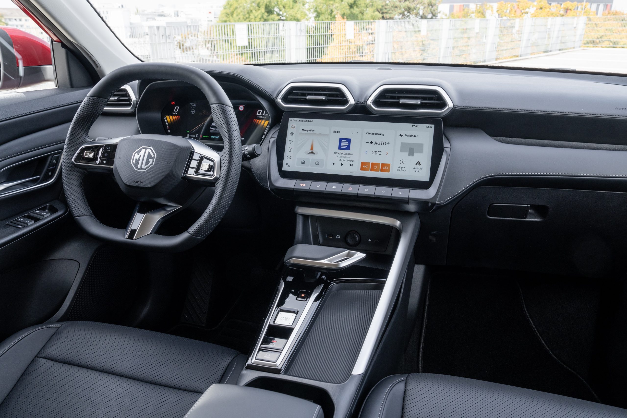 MG ZS Innenraum und digitales Cockpit