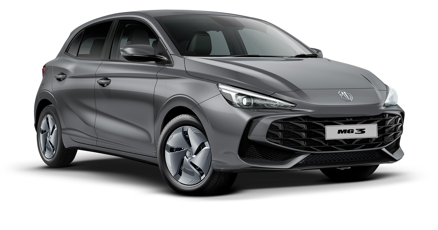 MG3 Standard Benziner Grau Ansicht vorne rechts